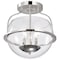 Nuvo Amado 3-Light Semi Flush Mount Polished Nickel Clear Glass 60/7822 - alternate 2